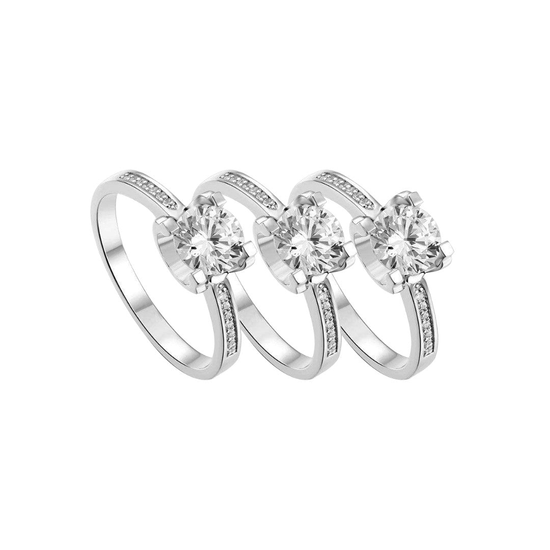 1ct Moissanite Wedding Rings
