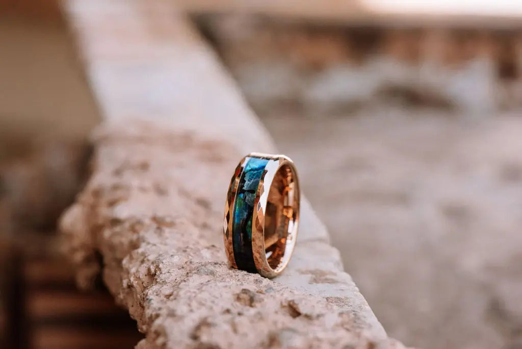 Galaxy Rosegold Tungsten Carbide Ring