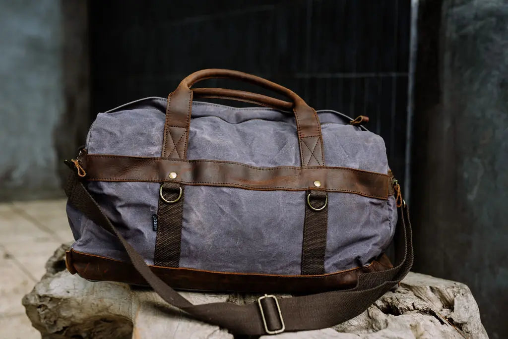 Orbit Wax canvas duffel bag
