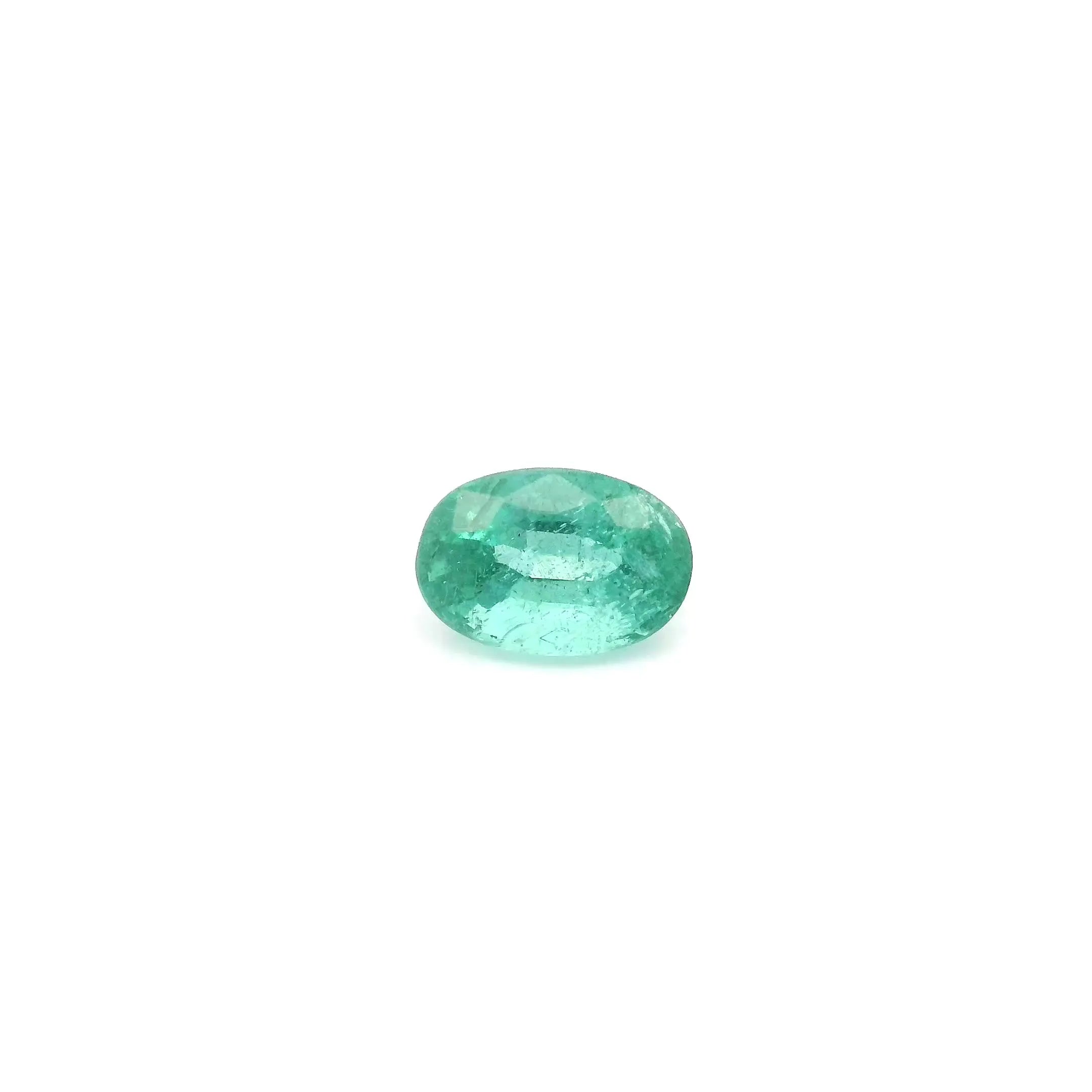 0.62ct Oval Natural Emerald (Colour Green, Clarity Slightly Included, Cut Faceted)