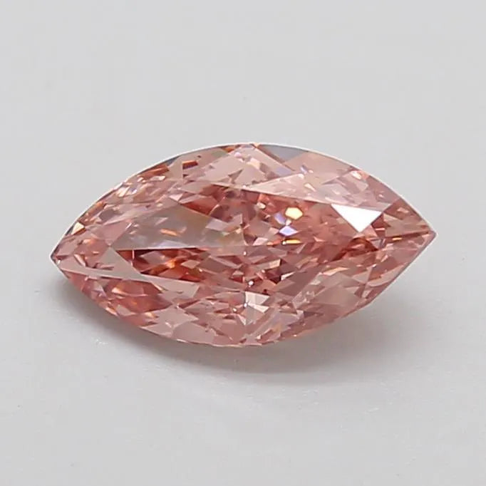 1.37ct Marquise Lab Grown Diamond (Colour Fancy Intense Brownish Pink, Clarity VVS2, IGI Certified)