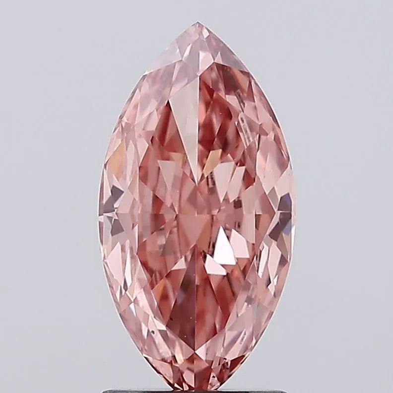 2.02ct Marquise Lab Grown Diamond (Colour Fancy Vivid Pink, Clarity VS1, IGI Certified)