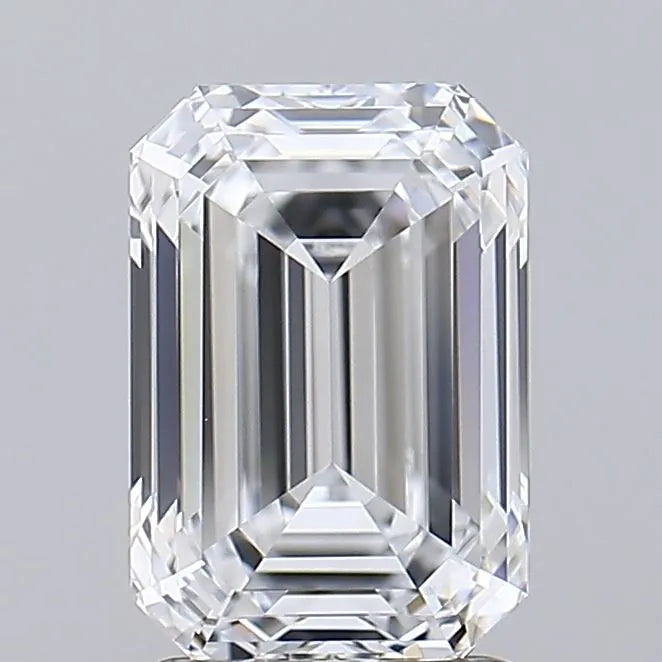 2.14ct Emerald Lab Grown Diamond (Colour E, Clarity IF, IGI Certified)