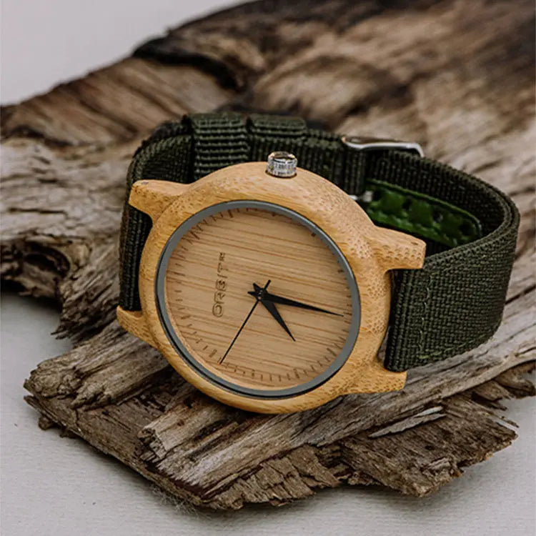 Bambi Mens Army Green Watch