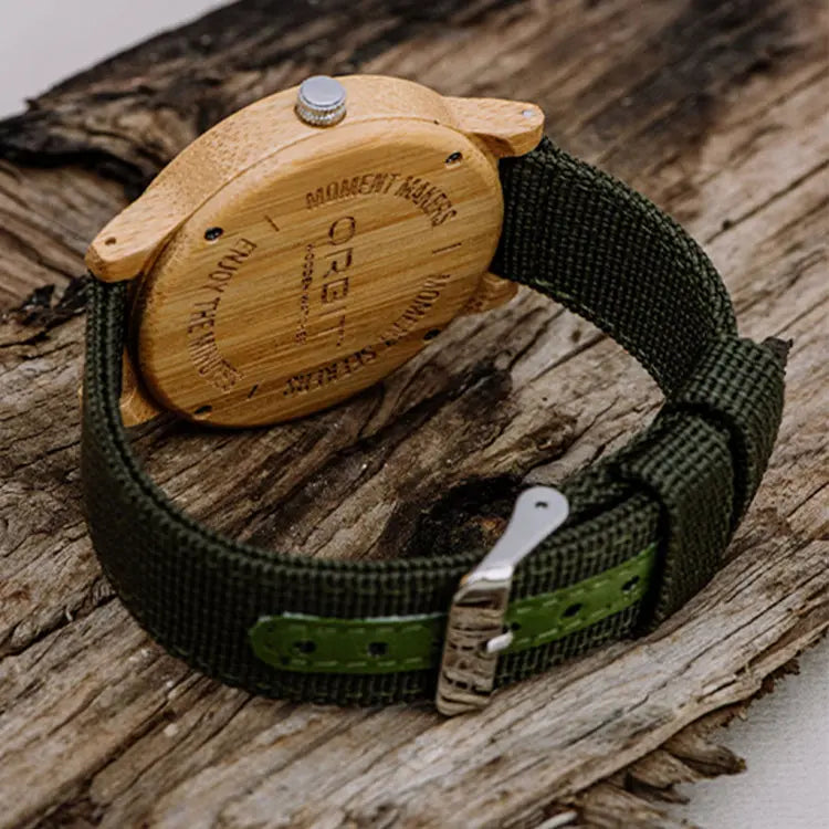 Bambi Mens Army Green Watch