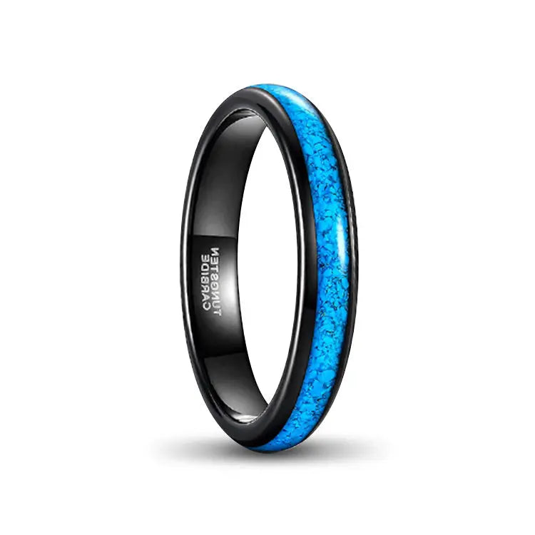 Caldera Turquoise Tungsten Carbide