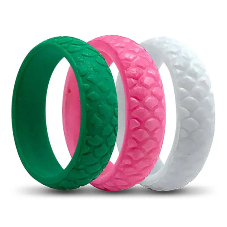 Ladies Birthstone Silicone 3 Pack