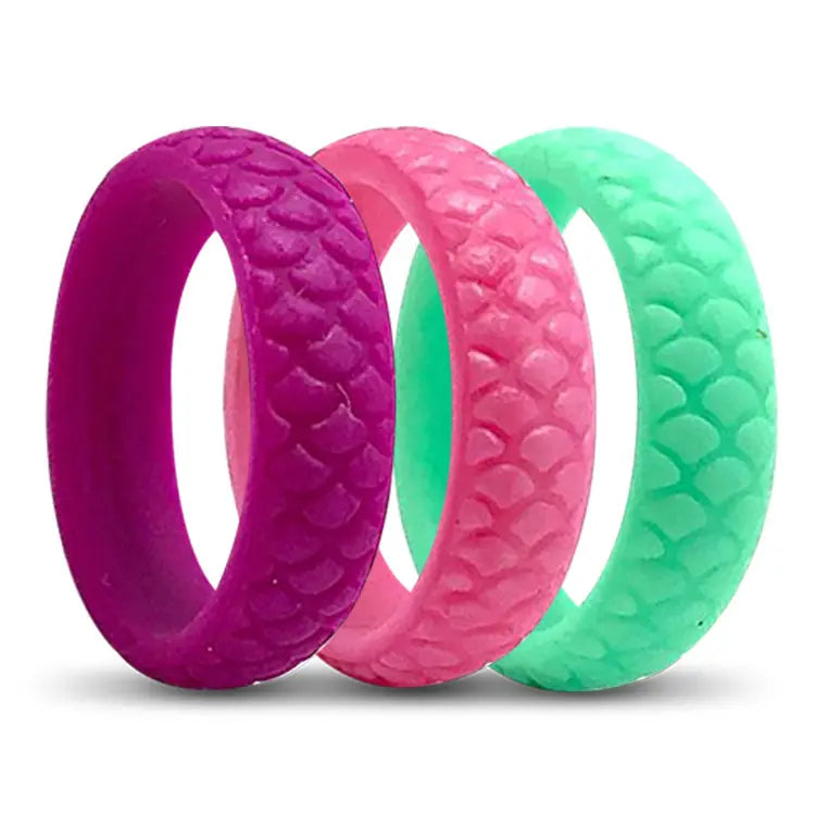 Ladies Birthstone Silicone 3 Pack