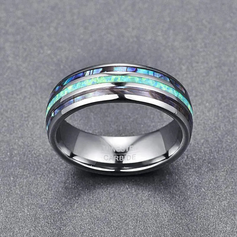 Astro Blue Tungsten Ring 