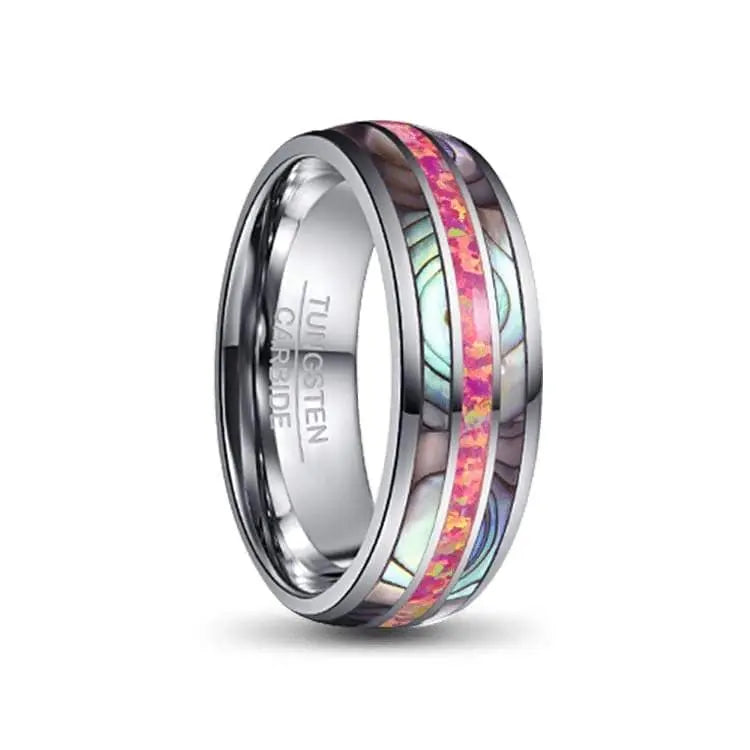 Astro Pink Tungsten Carbide Ring