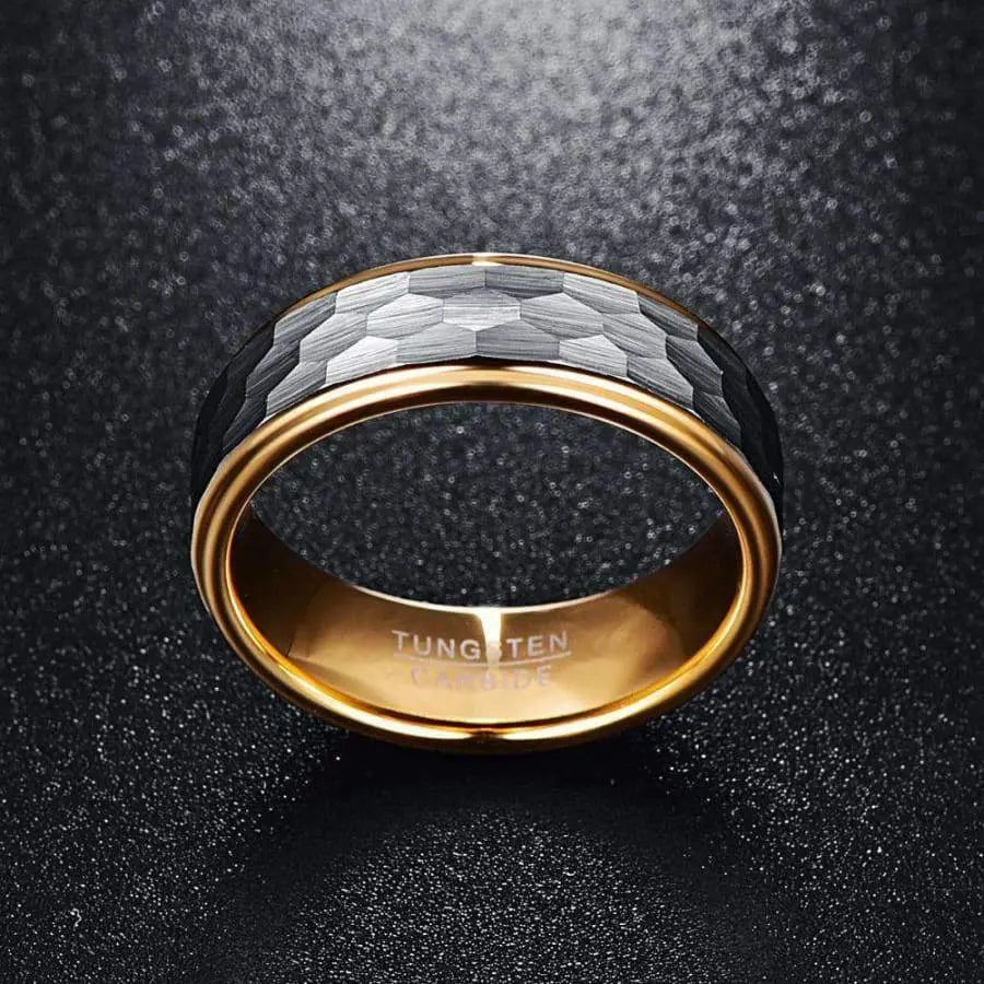 Gold Tungsten Wedding Ring