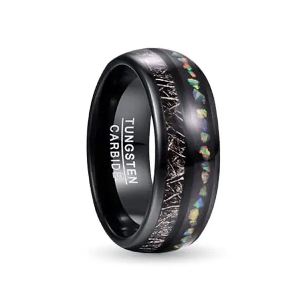 Eclipse Black Tungsten Carbide Rings