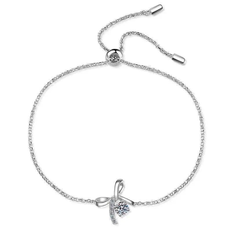 0.3ct Moissanite Bow Bracelet