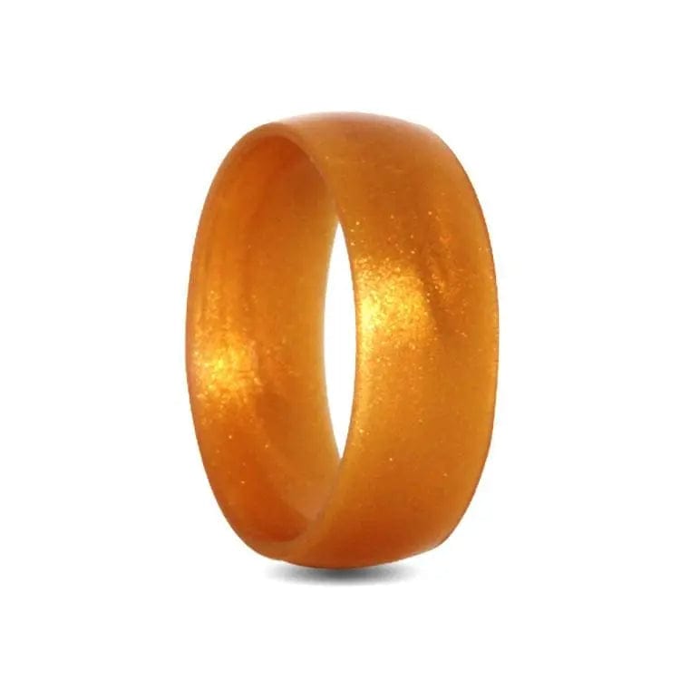 Gold Ladies Flex Silicone Ring