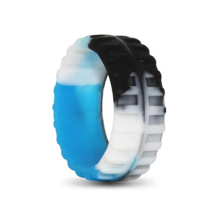 Blue Camo Tyre Silicone Ring
