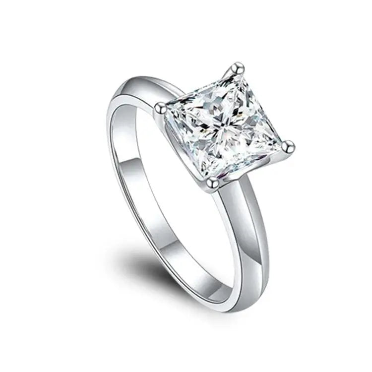 2ct Moissanite Princess Cut Ring