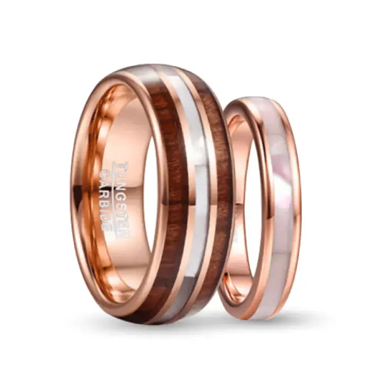 Radiant Tungsten Carbide His & Her Rings Set