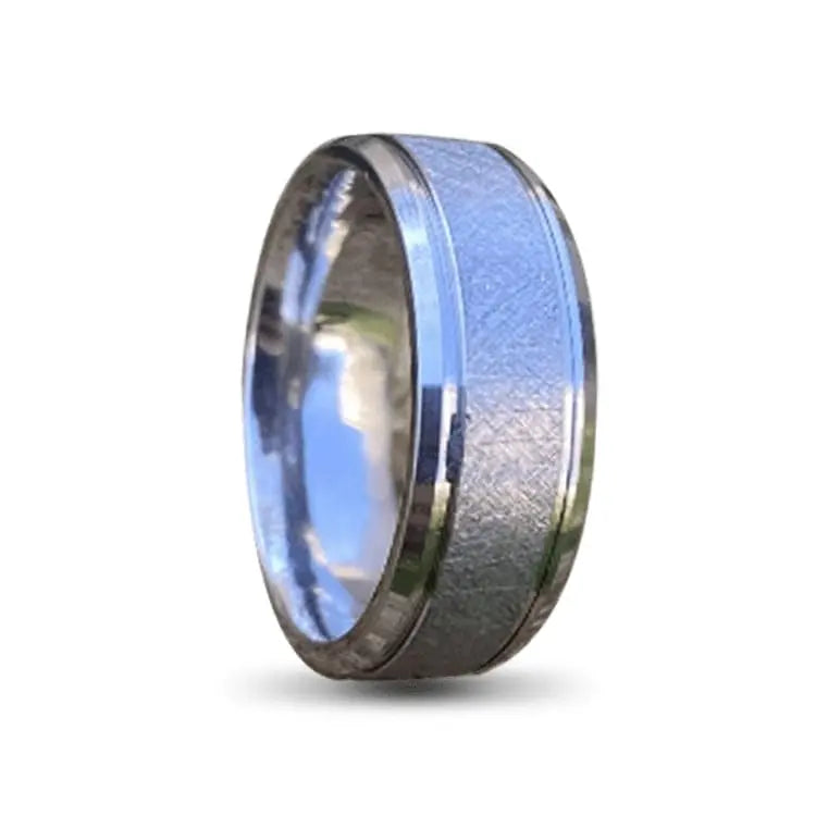 Rathi Titanium Ring Silver