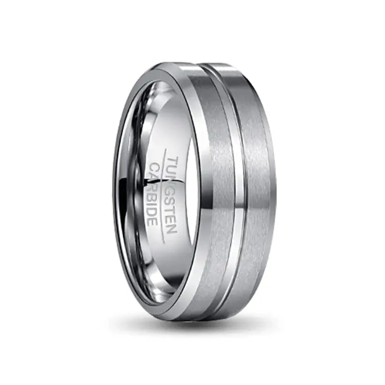 Silver Tungsten Carbide Ring