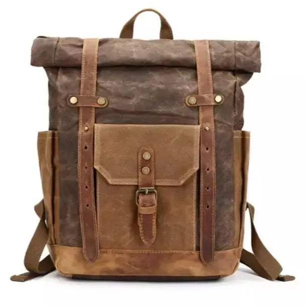 Wax Canvas Backpack - Orbit Rings