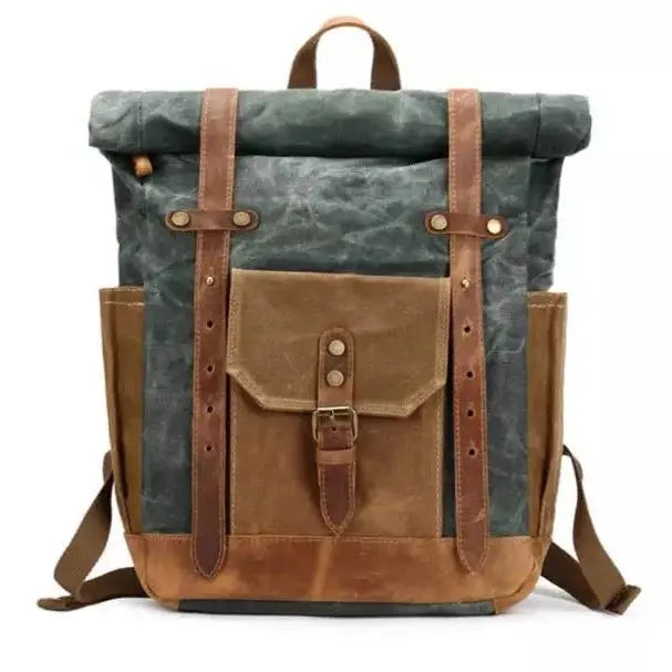 Wax Canvas Backpack - Orbit Rings