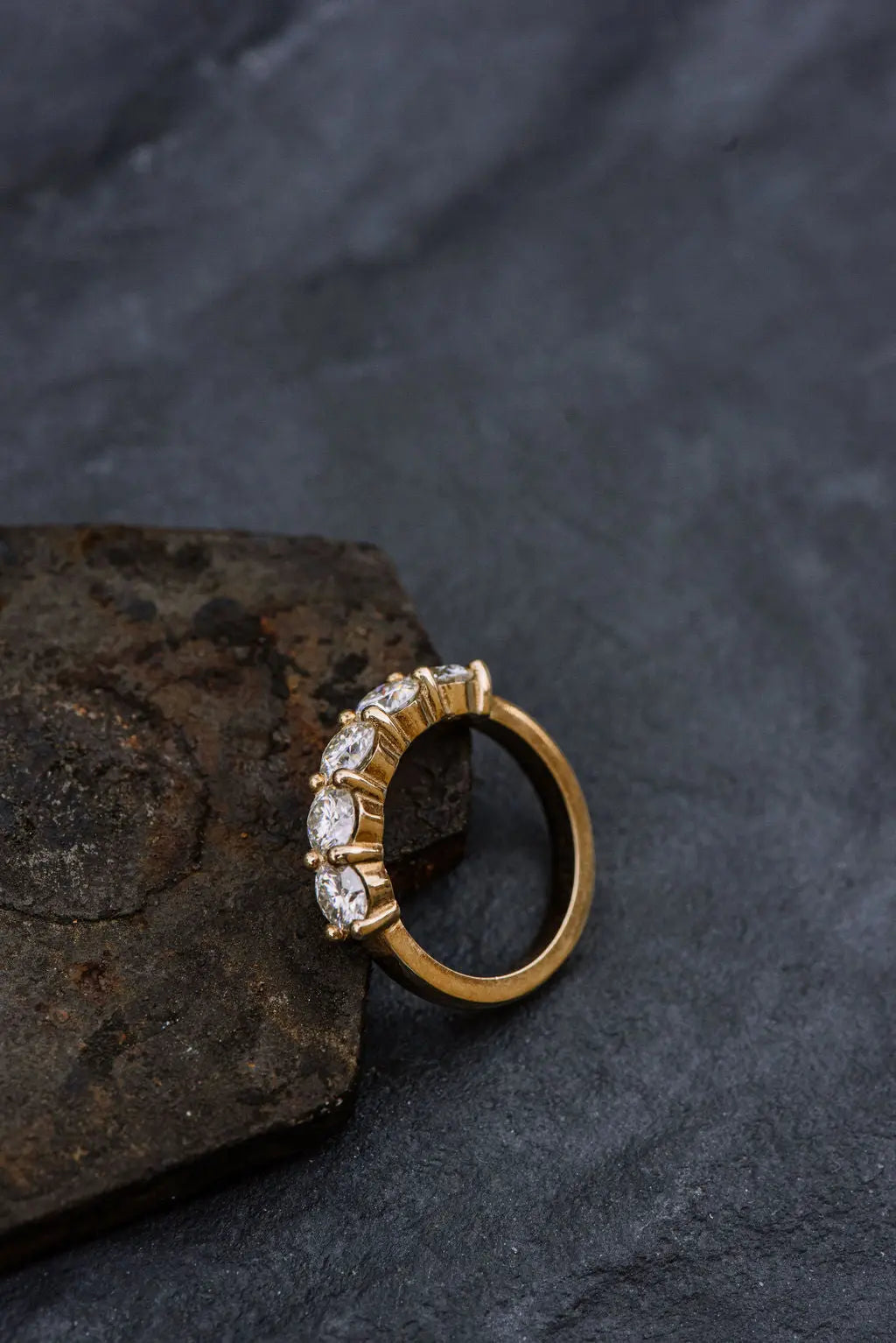 Rose Gold Moissanite Ring