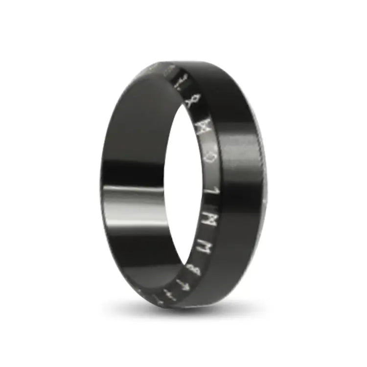 Black Stainless Steel Viking Ring Bjorn