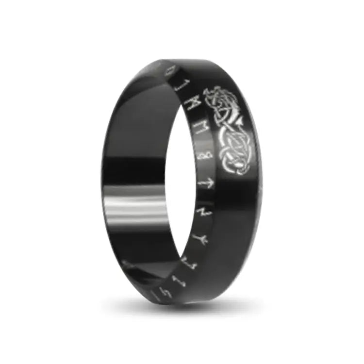 Stainless Steel Ring on White Backdorp