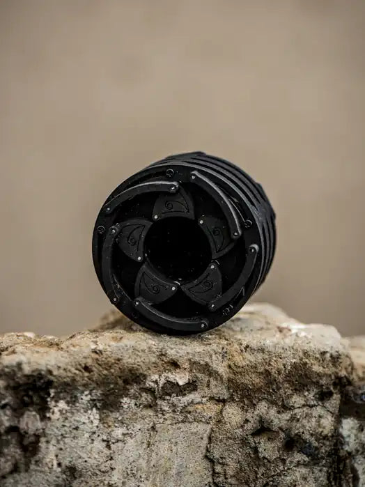 Black wooden ring box