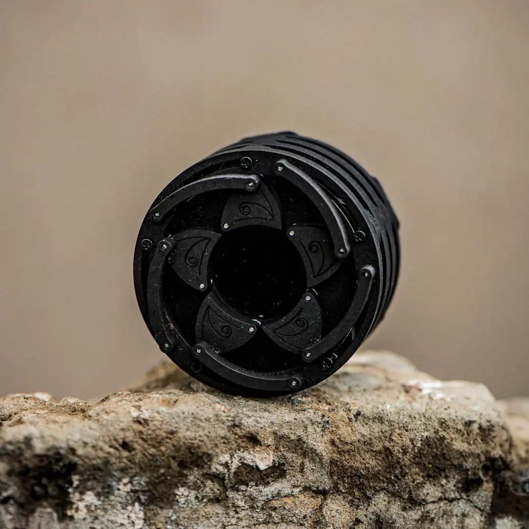 Black wooden ring box