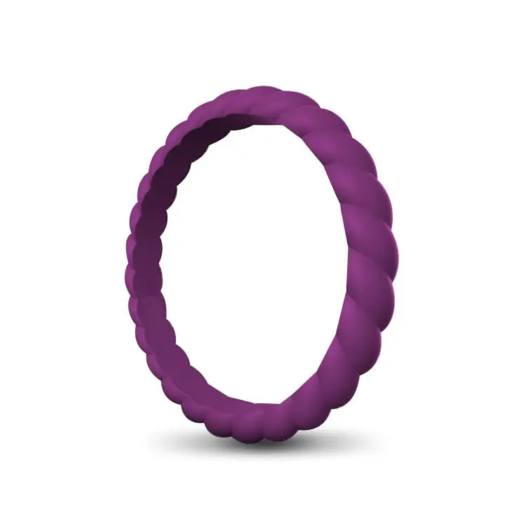 Ladies Rope Silicone Ring 