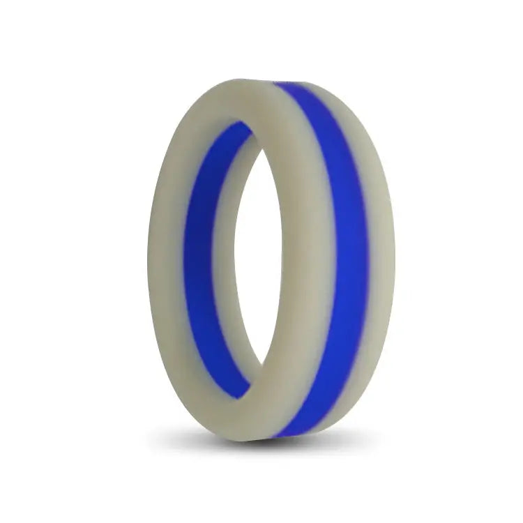 Mens Dual Silicone Ring 