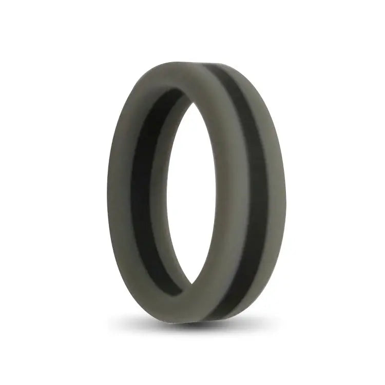 Mens Dual Silicone Ring 