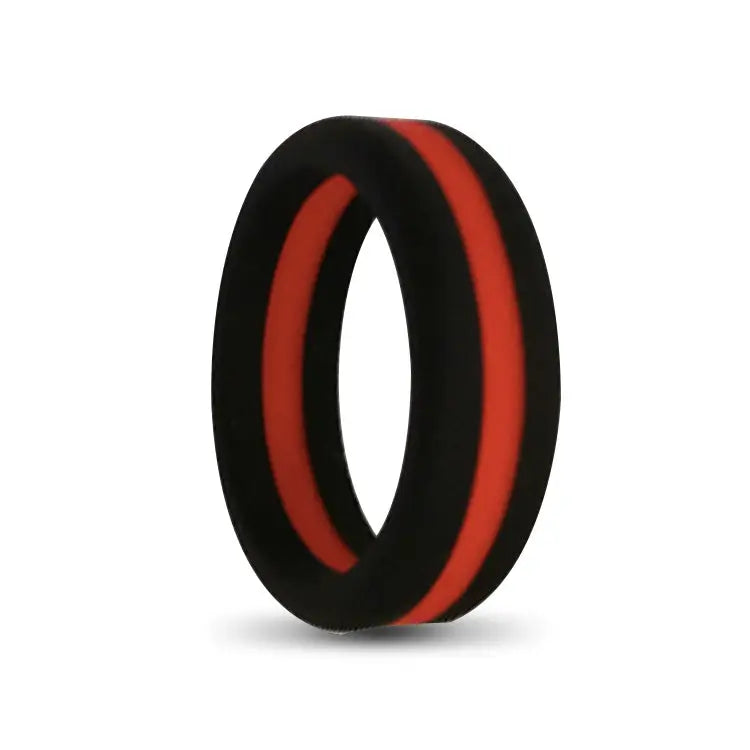 Mens Dual Silicone Ring 