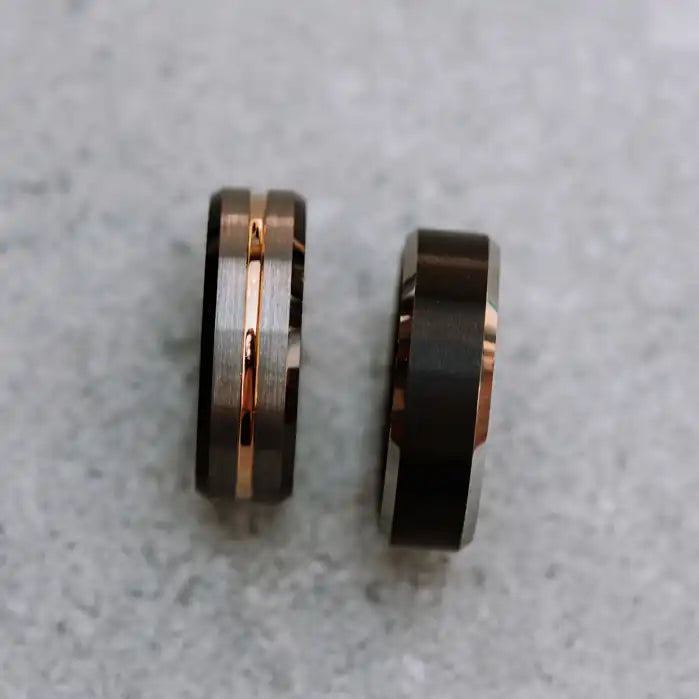 Two tungsten carbide rings