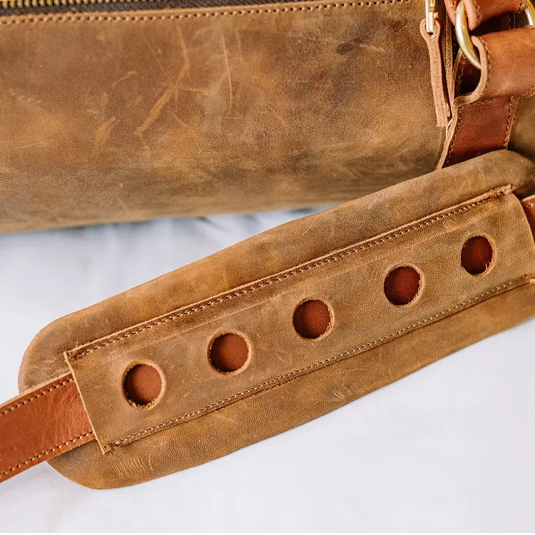 Leather Barrel Bag