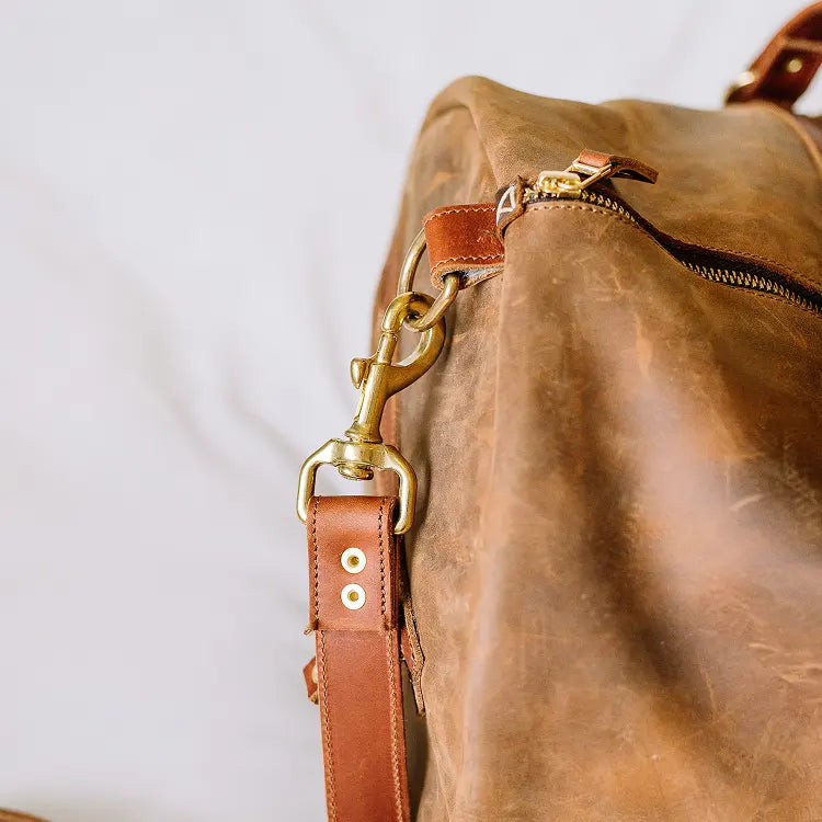 Leather Barrel Bag