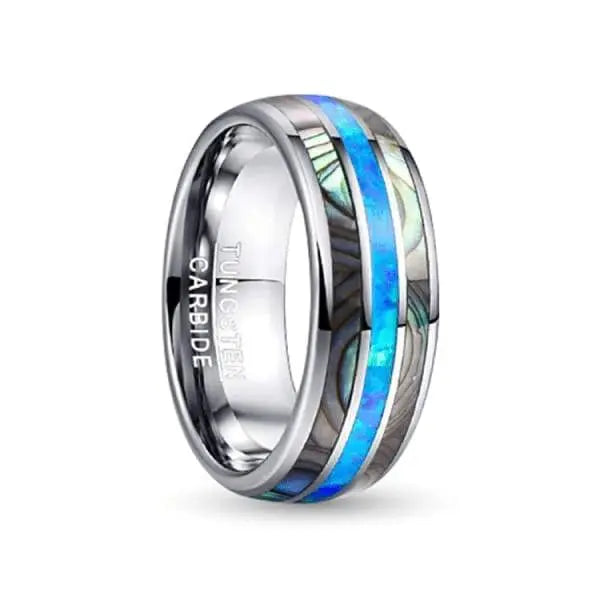 Abalone Tungsten Carbide ring