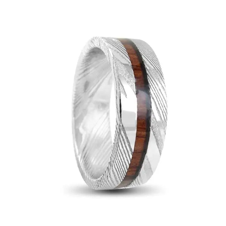 Buzz Wood Silver Ring
