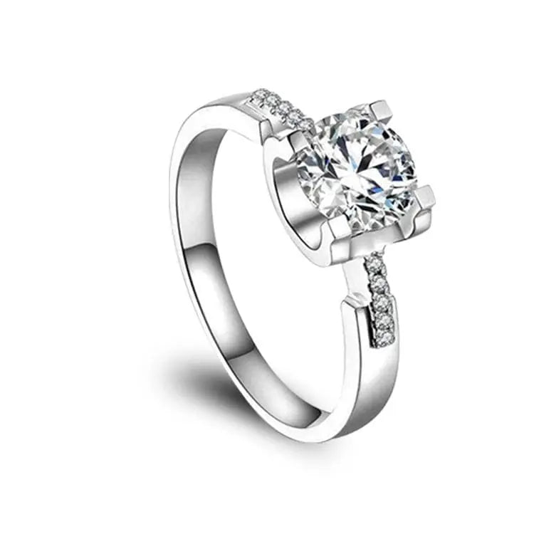 Capella Silver Moissanite Ring 