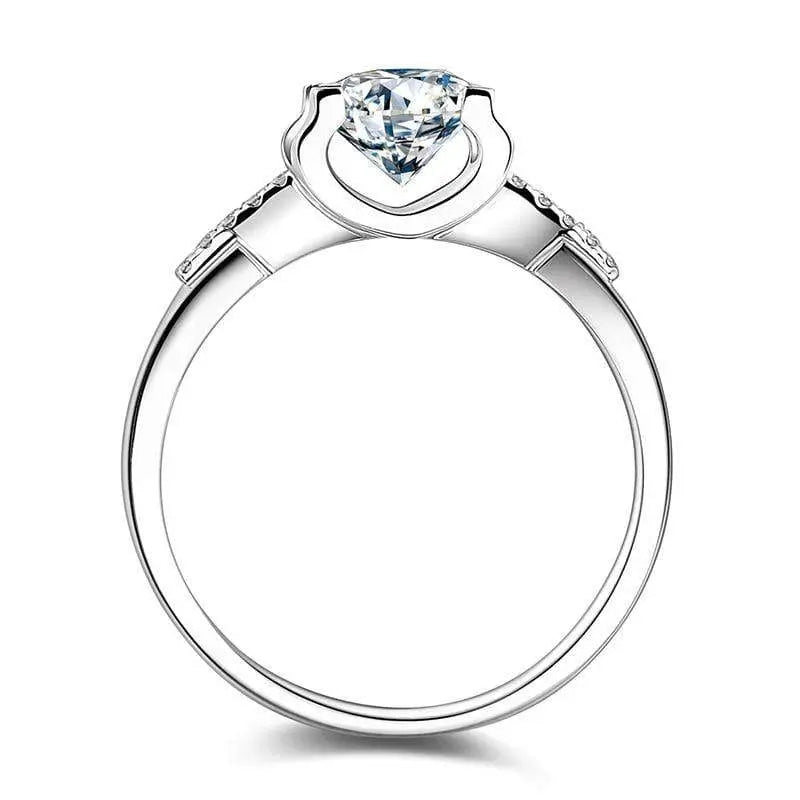 Capella Silver Moissanite Ring 