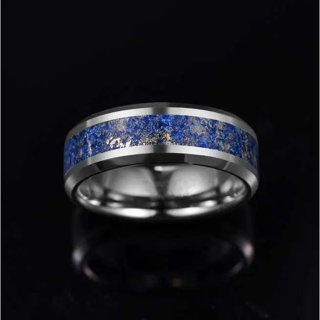 Cartwheel Blue Carbide Ring 