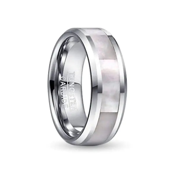 Pearl Silver Tungsten Ring