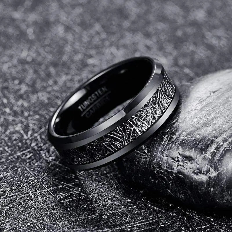 Steel Black Tungsten Ring