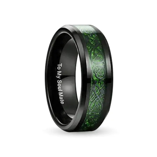 Green Tungsten Carbide ring
