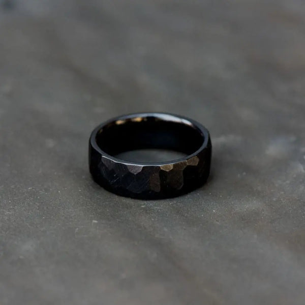Zirconium Titanium Ring Orbit Rings