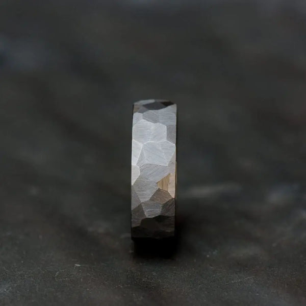 Zirconium Titanium Ring Orbit Rings