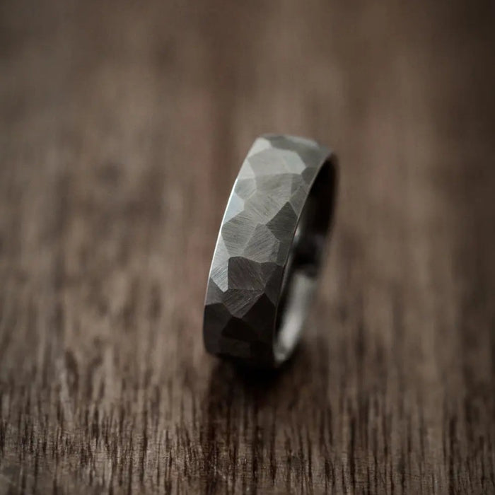 Zirconium Titanium Ring Orbit Rings