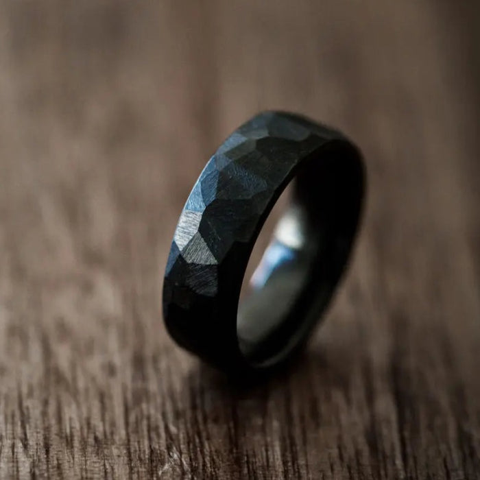 Zirconium Titanium Ring Orbit Rings