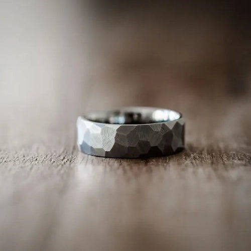 Zirconium Titanium Ring Orbit Rings